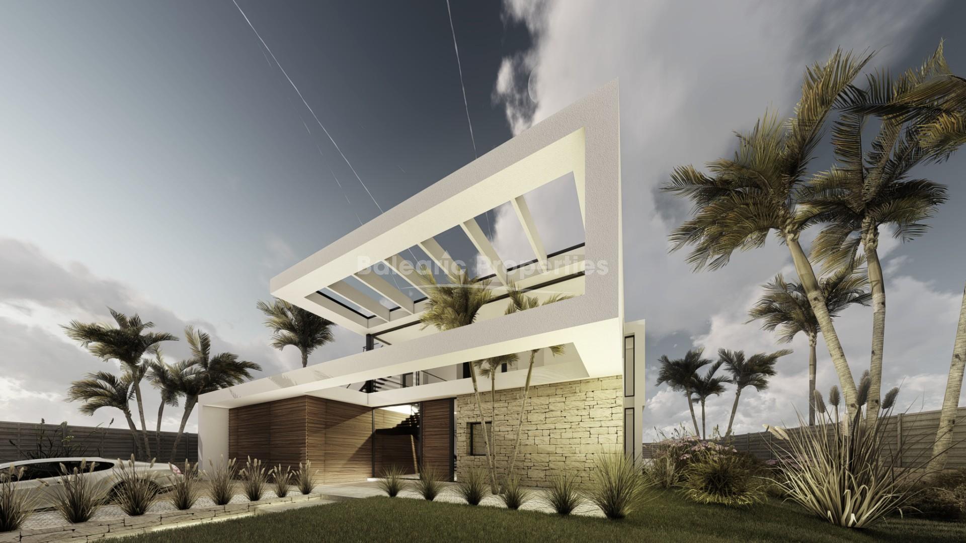 Ultra-modern villa project for sale in Cala Vinyes, Mallorca