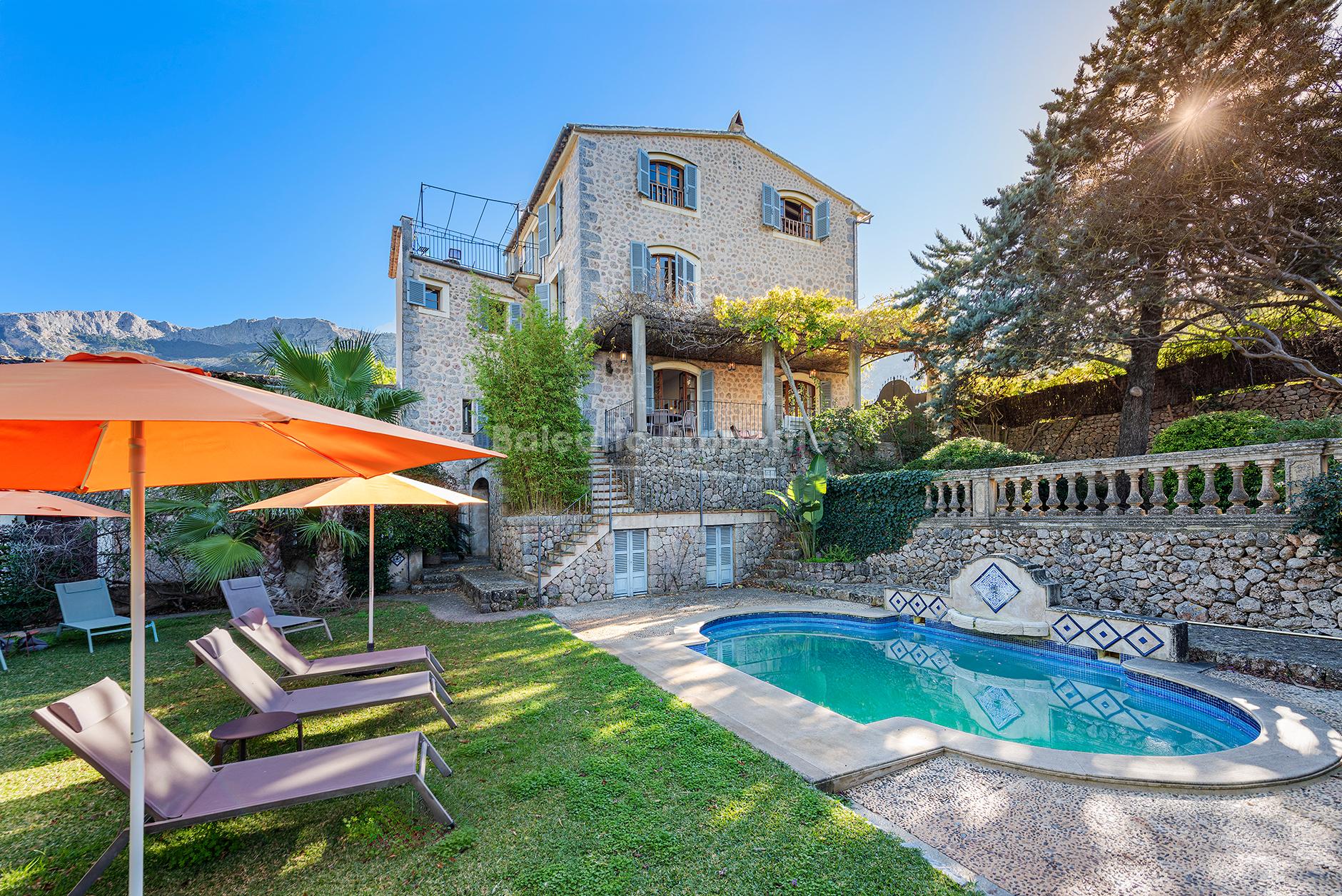Charming villa with ETV license for sale on the outskirts of Soller village, Mallorca