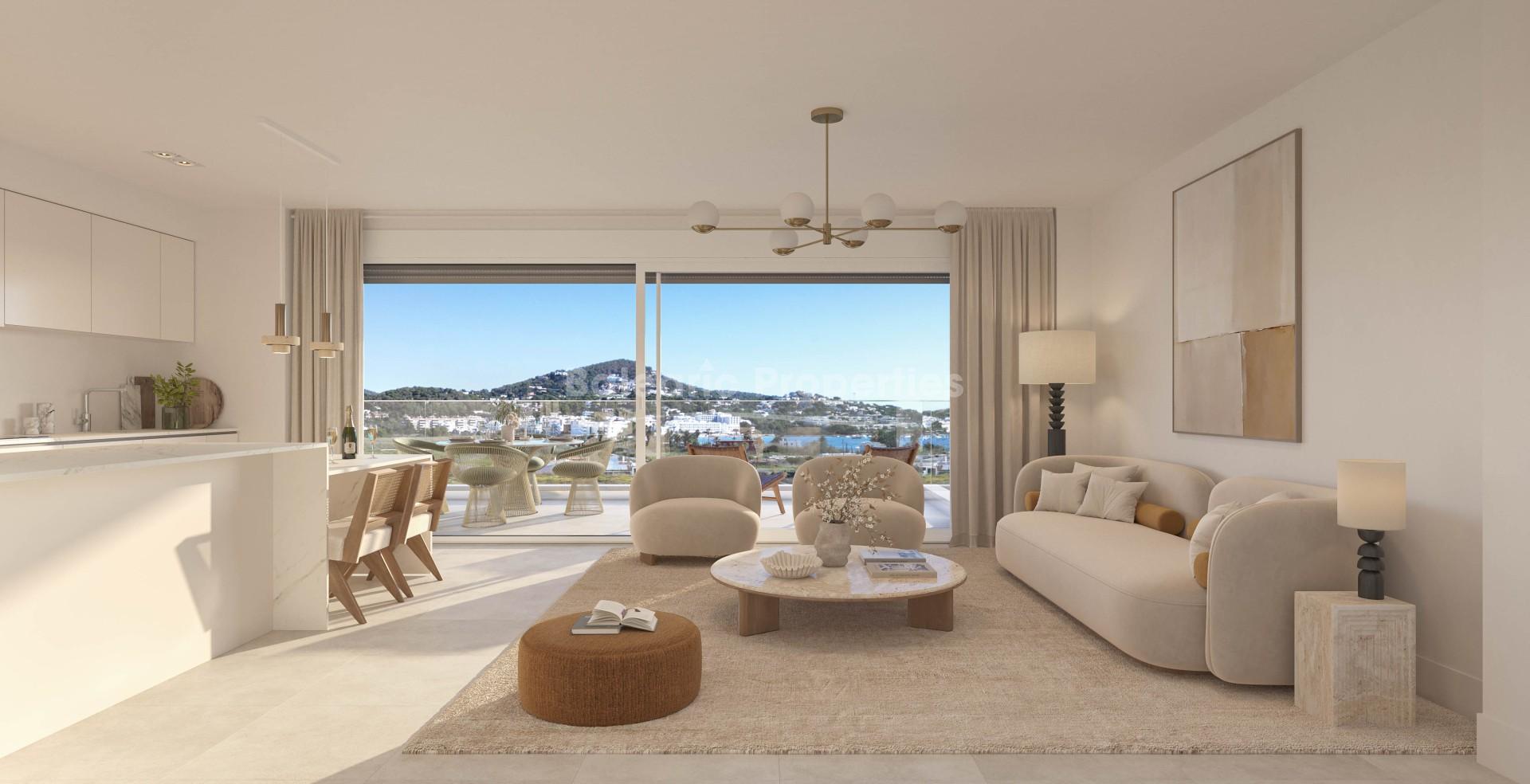 Stilvolle neue Wohnung zum Verkauf in einer neuen Anlage in der Nähe des Hafens von Ibiza