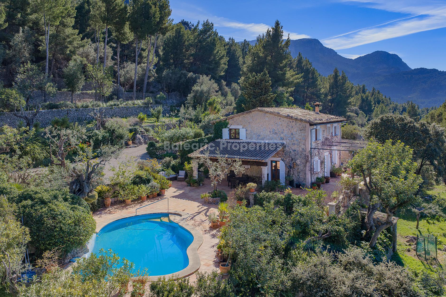 Impressive finca with panoramic sea views for sale in Deia, West Mallorca