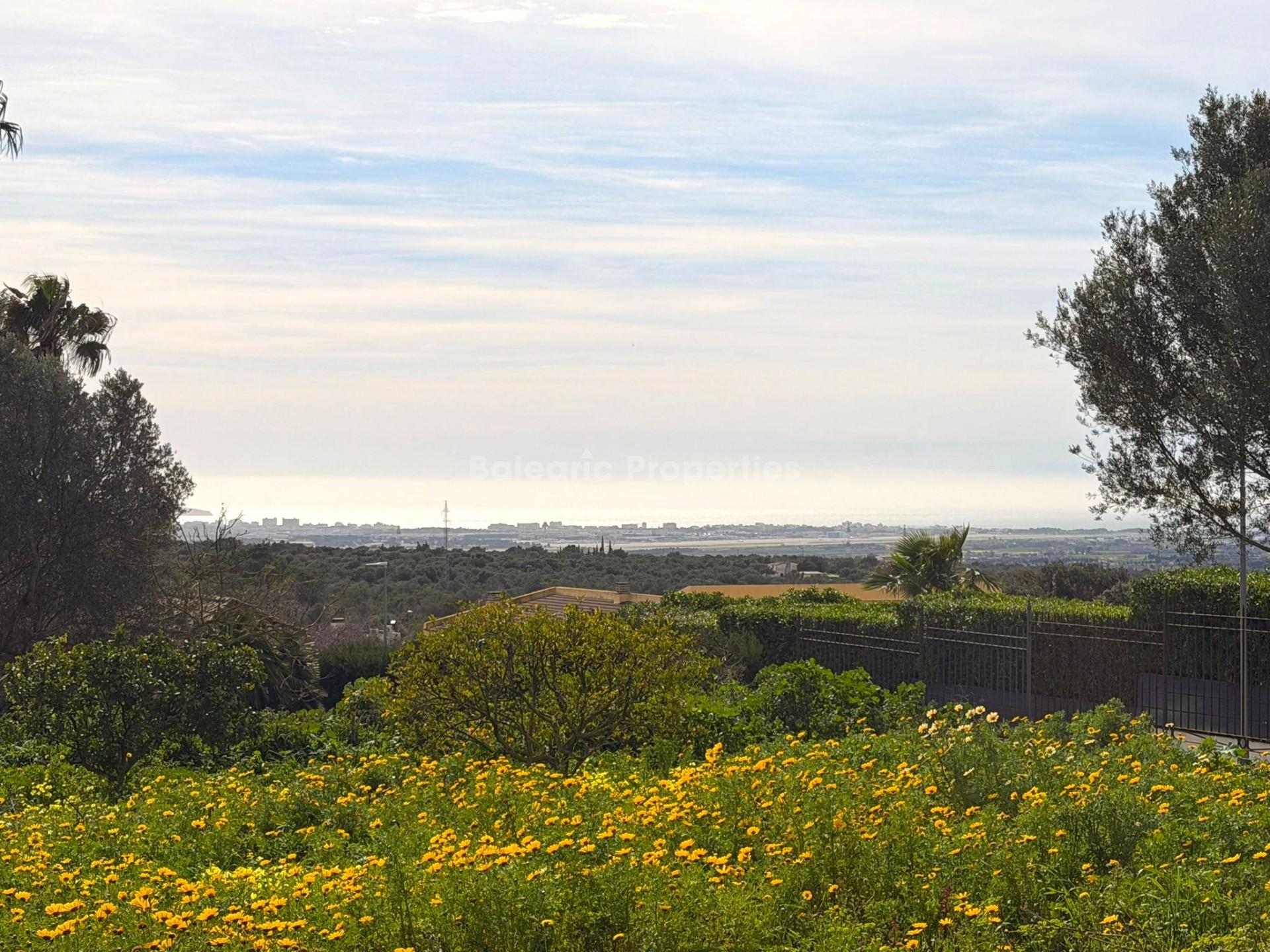 Prime residential sea view plot for sale in Pórtol, near Palma, Mallorca