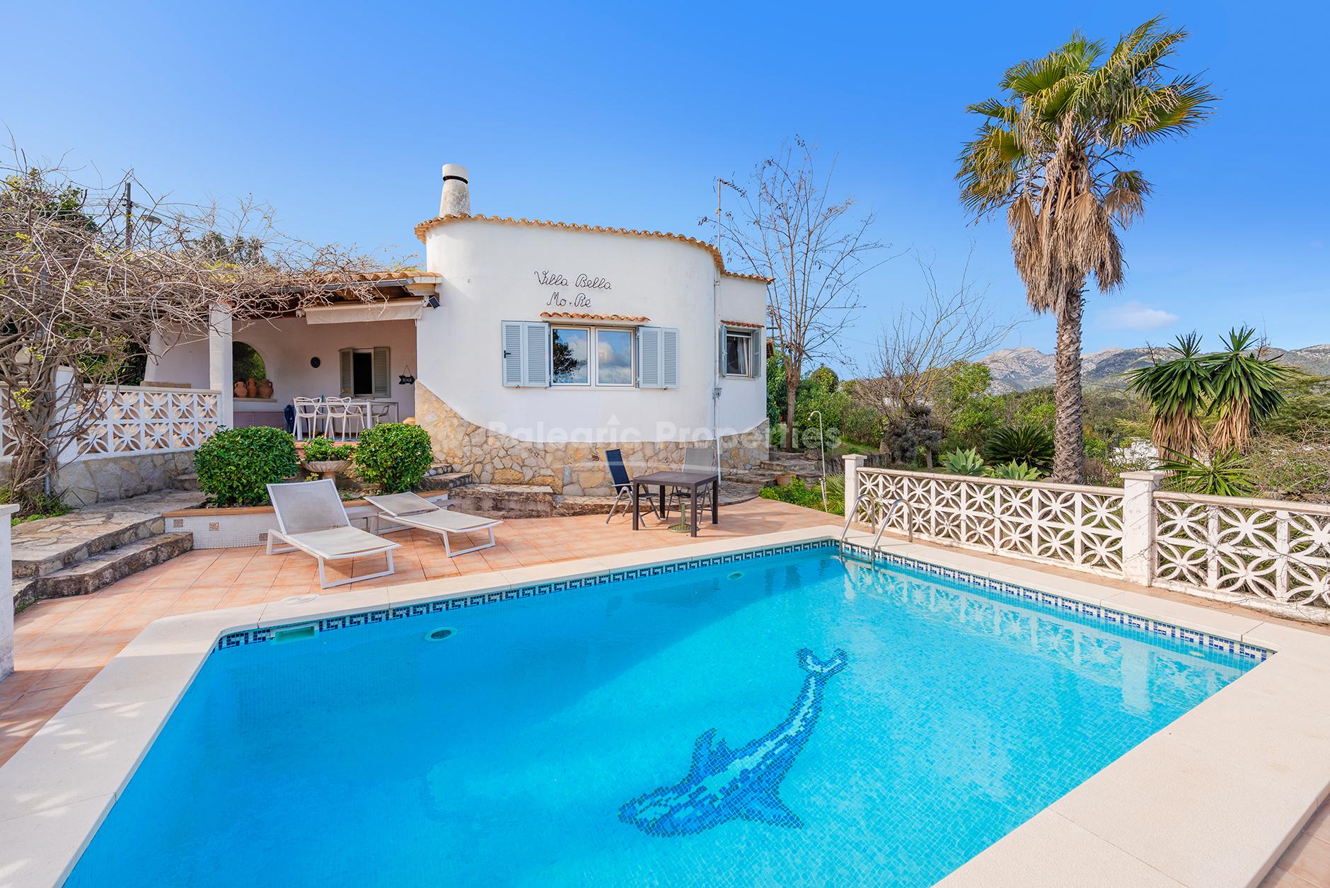 Villa con ETV y vistas espectaculares en venta muy cerca de Campanet, Mallorca