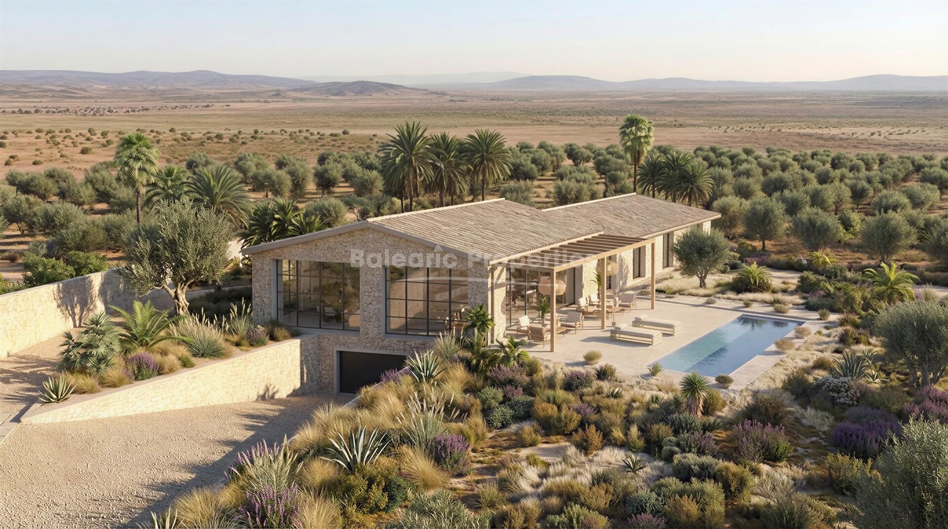 Exklusive Landvilla in Llubí, im Zentrum von Mallorca, zu verkaufen