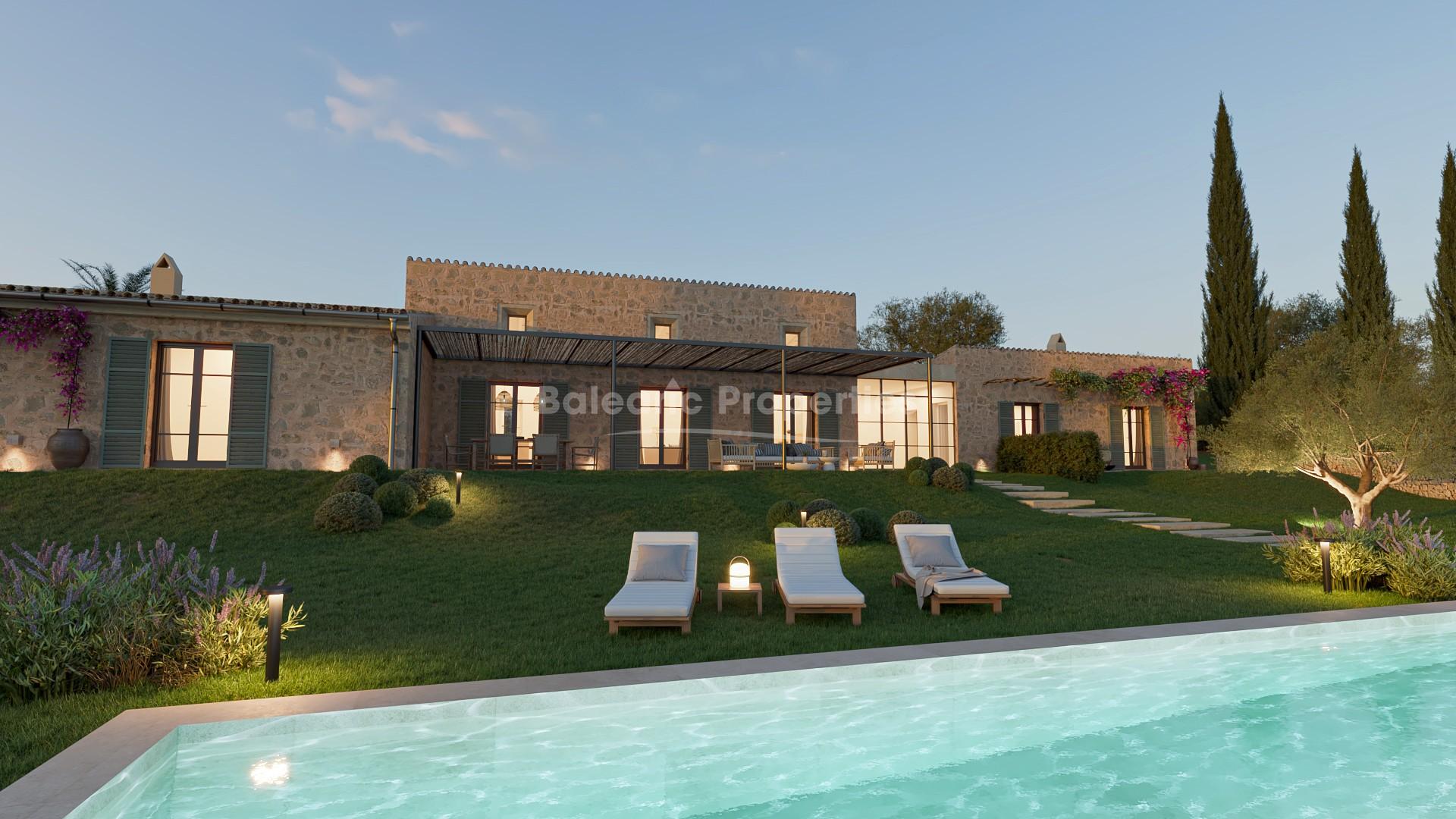 Countryside plot with finca project for sale in Montuïri, Central Mallorca