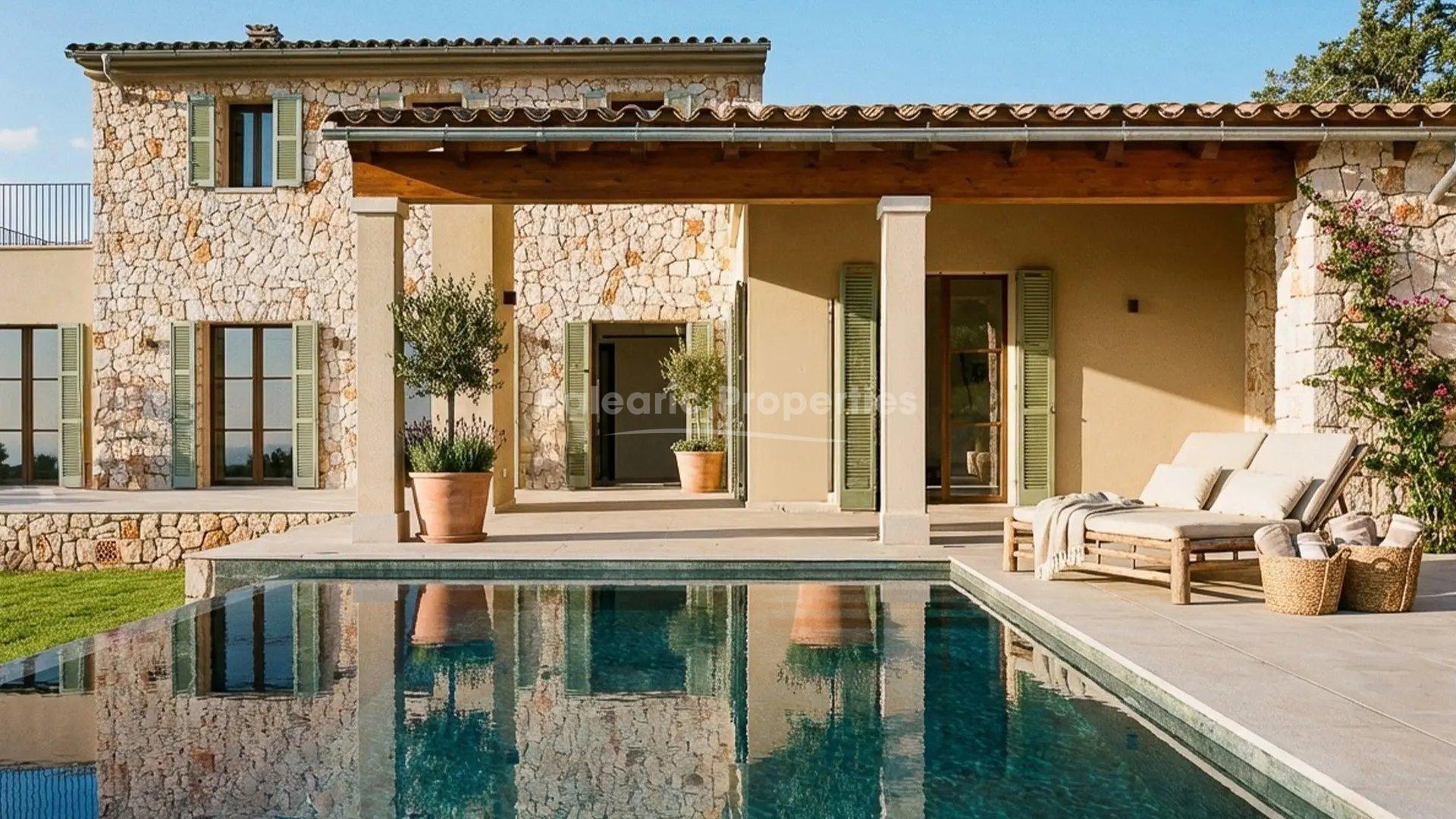 Mediterrane Finca mit ETV-Lizenz kaufen in Son Carrió, Nordost-Mallorca
