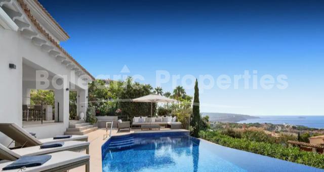 Villa de lujo con vistas excepcionales en venta en Santa Ponsa, suroeste de Mallorca