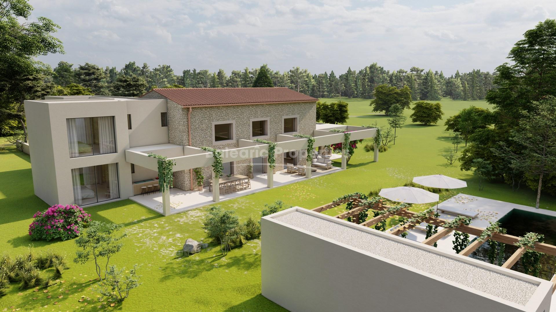 Villa de campo de lujo con piscina en venta en Llucmajor, sur de Mallorca