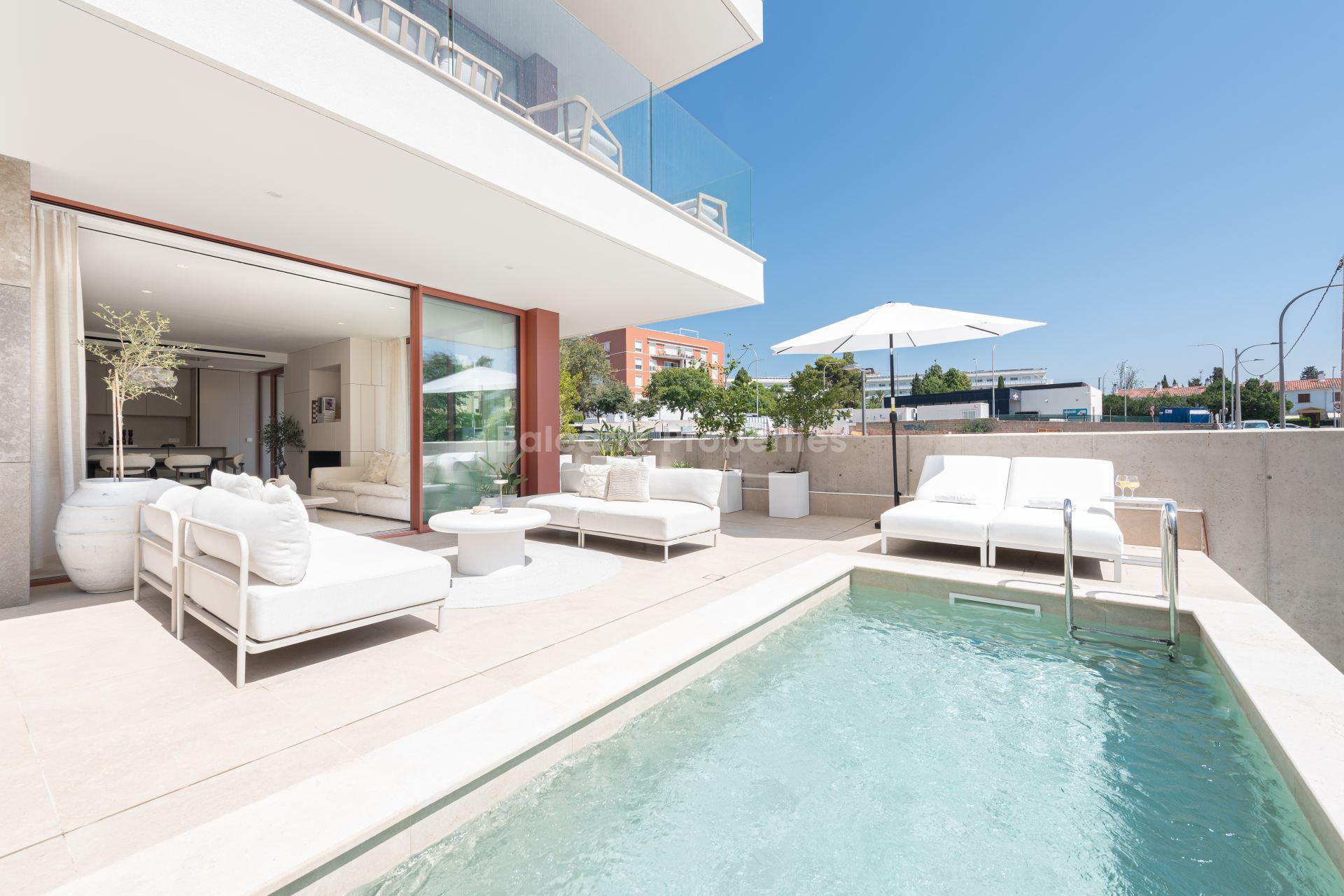 Ground floor apartment with private pool for sale in Palma, Mallorca