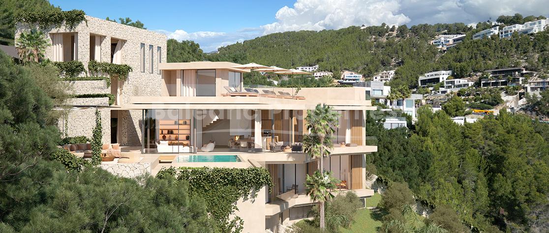 Plot with building licence with views to Palma Bay in Upper Son Vida, Mallorca 