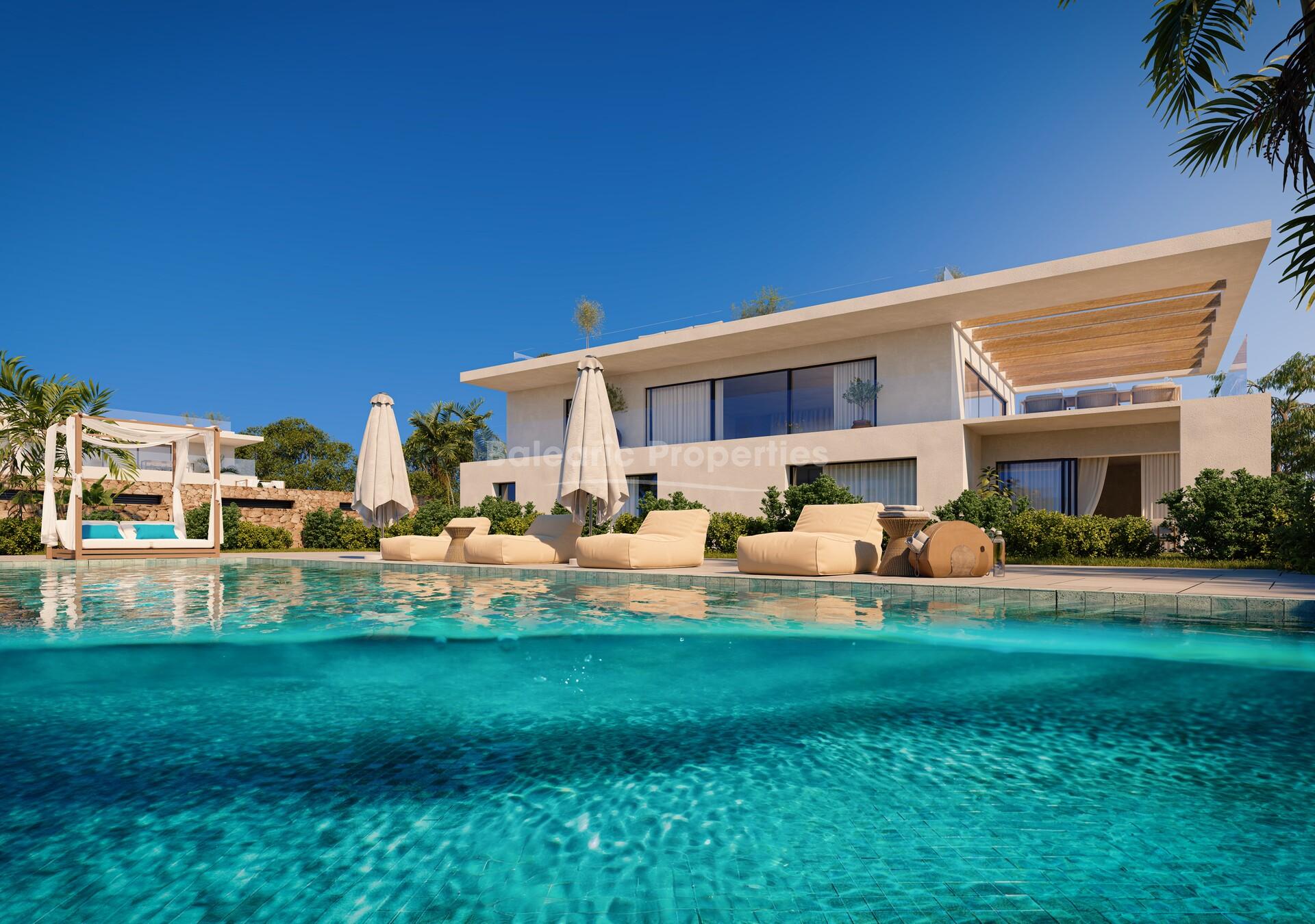 Neu gebaute Luxus-Zeitgenössische Villen zum Verkauf in Talamanca, Ibiza 
