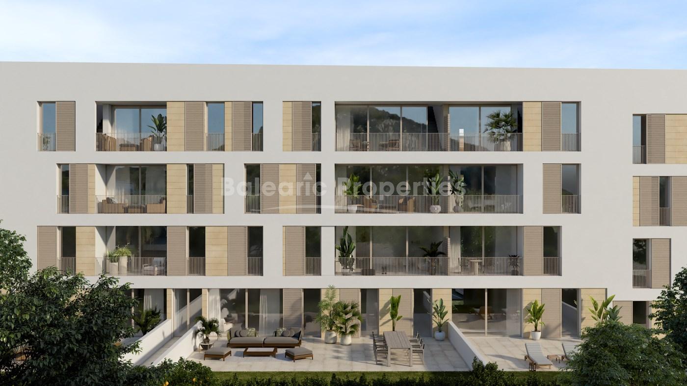 Nueva promoción de apartamentos con piscina comunitaria, en venta en Pollensa, Mallorca