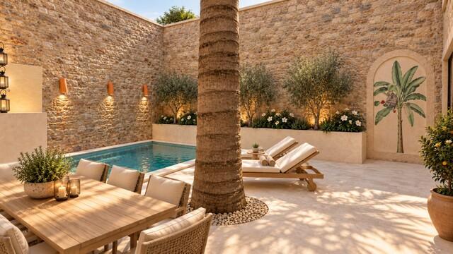 Historic town house with patio for sale in Pollensa, North Mallorca
