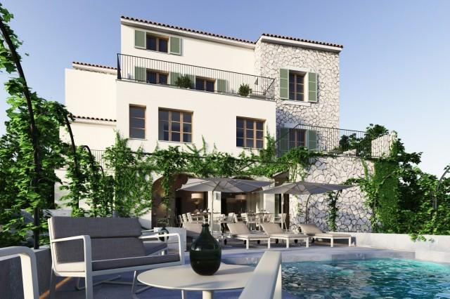 Mallorcan town house with a hotel reform project for sale in Selva, Mallorca
