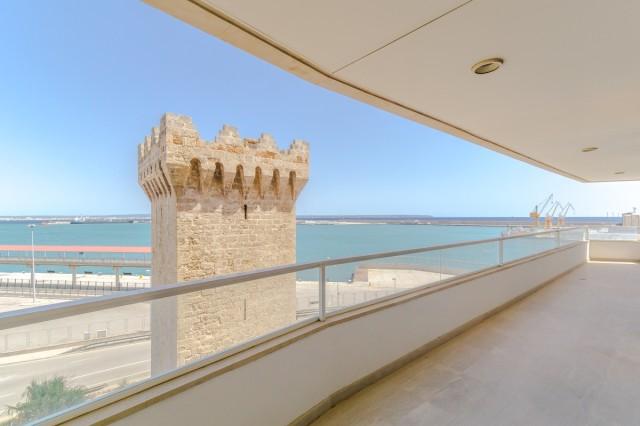 Bright apartment in first sea line to Marina in Palma, Mallorca
