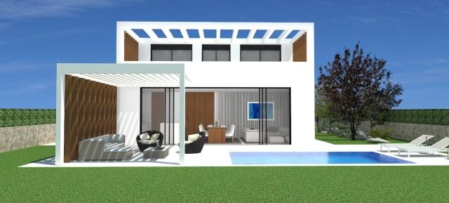 Modern villa under construction in Santanyi, Mallorca