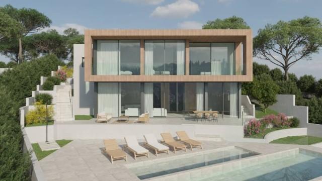 Proyecto de villa con vistas al mar en venta en Costa de la Calma, Mallorca