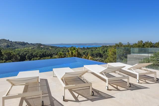Ultra-modern, designer villa for sale with sea views in Bonaire, Mallorca