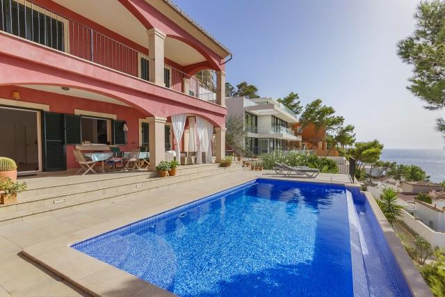 Elevated sea view villa with pool for sale in Puerto Andratx, Mallorca
