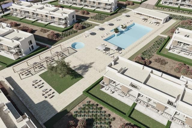 Promoción de áticos a estrenar con azotea en venta en Es Trenc, Mallorca