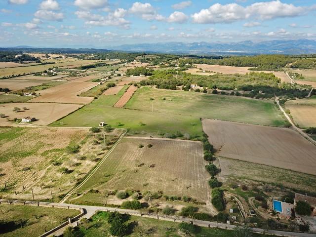 Peaceful rural building plot with panoramic views for sale in Sineu, Mallorca