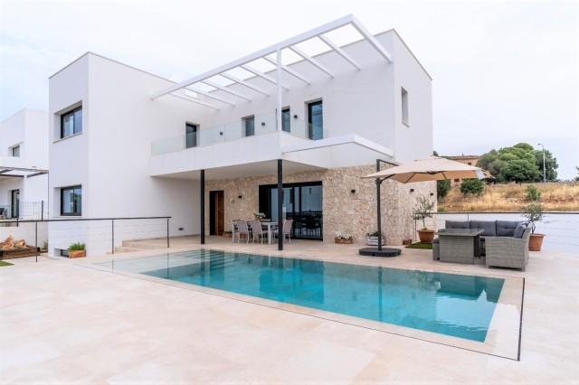 Moderno chalet independiente con piscina en venta en Marratxi, cerca de Palma, Mallorca