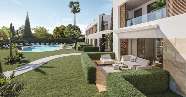 Mid terrace houses for sale near the beach in Puerto Alcudia, Mallorca