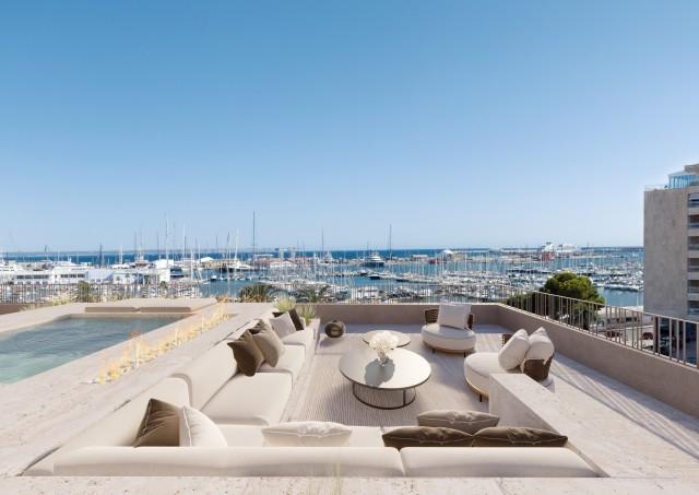 Ático con vistas al puerto deportivo en una nueva promoción en el centro de Palma