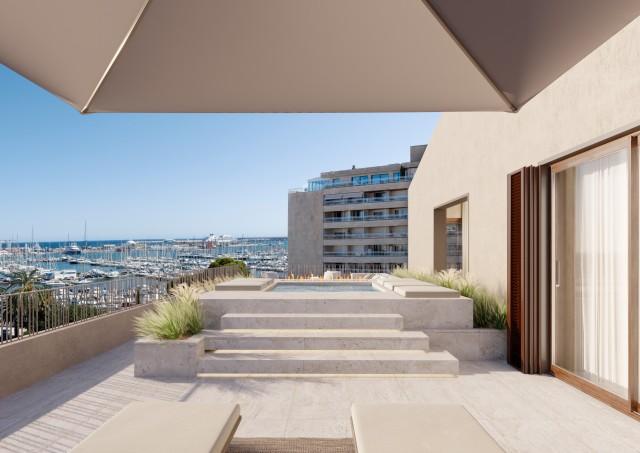 Ático con vistas al puerto deportivo en una nueva promoción en el centro de Palma