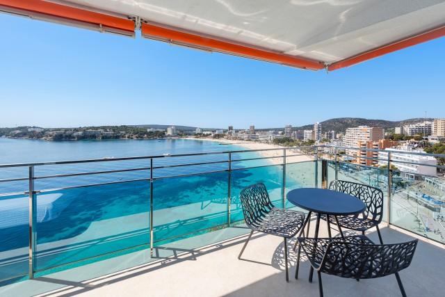 Stylish modern apartment with amazing sea views for sale in Palmanova, Mallorca