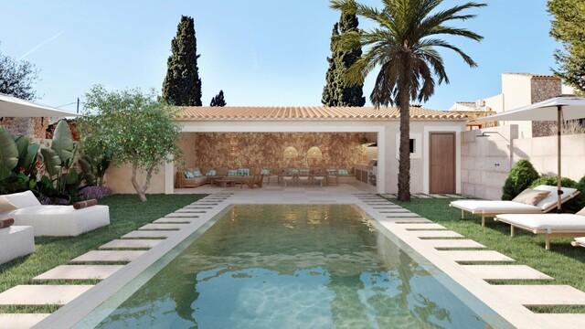 Three-storey town house under construction for sale in Santanyi, east Mallorca