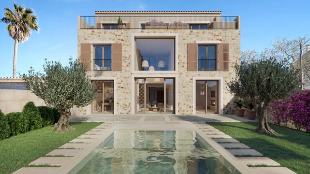 Three-storey town house under construction for sale in Santanyi, east Mallorca