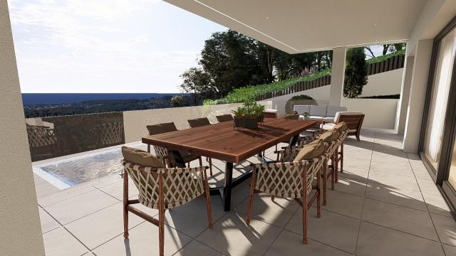 Newly built villa with partial sea views for sale in Portals Nous, Mallorca