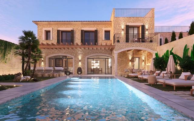 New luxury townhouse with heated pool for sale in Ses Salines, Mallorca