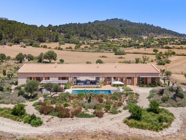 Newly built finca with full privacy for sale in Llucmajor, Mallorca southeast 