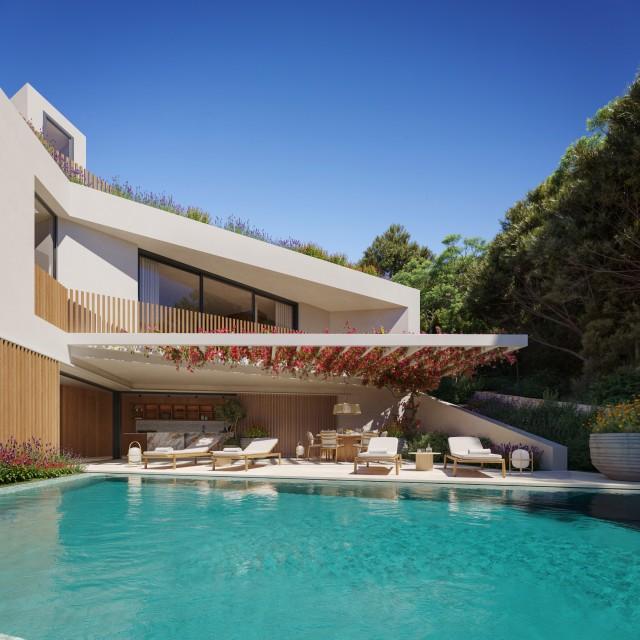 Incredible sea view villa Project for sale in exclusive Cap Martinet, Ibiza