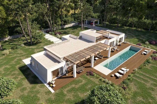 Turnkey finca renovation project for sale on a large plot in Sant Rafael, Ibiza