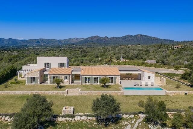 Luxurious new finca with sea view for sale near Sant Llorenç, Northeast Mallorca