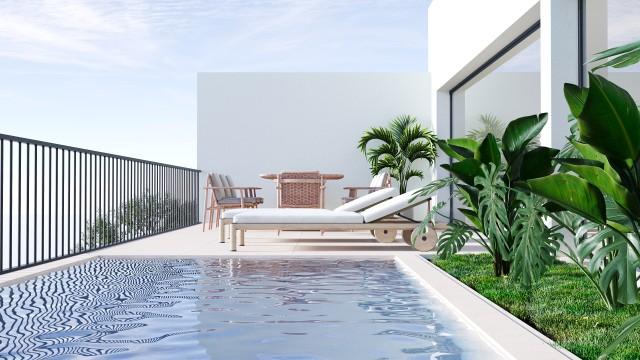 Casa adosada nueva con vistas a la montaña en venta en Sa Cabaneta, Mallorca