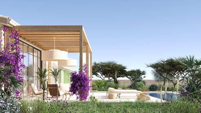 Finca en construcción con vistas panorámicas a la montaña en venta en Inca, Mallorca Central