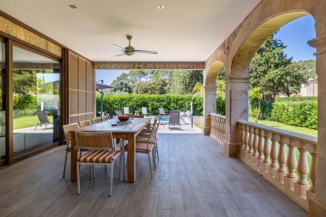 Luxurious natural stone corner villa for sale near Pollensa, North Mallorca