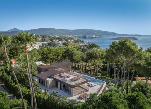 Proyecto de villa de lujo con vistas al mar en venta en Cap Falco, Cala Vinyes, suroeste de Mallorca