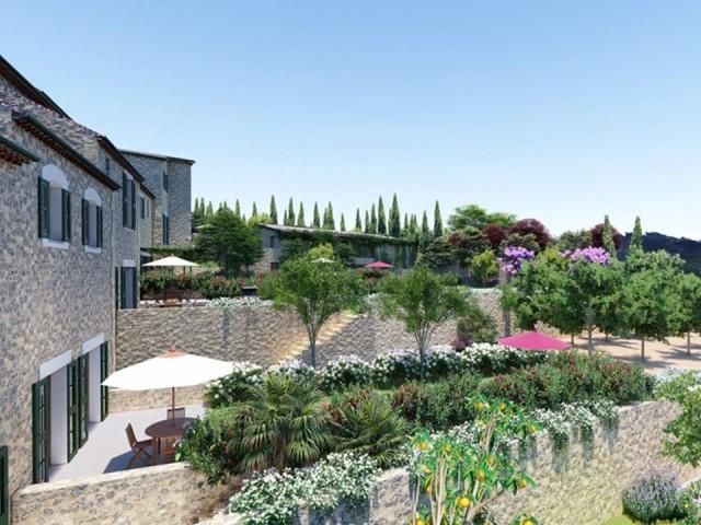 Impressive new townhouses for sale in the village Fornalutx, Mallorca
