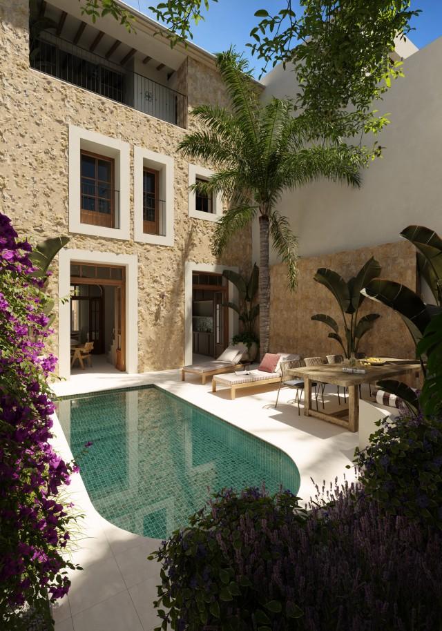 Elegant townhouse for sale in Bunyola, Northwest Mallorca
