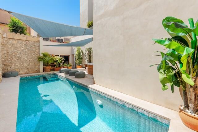 Impeccable village house with pool for sale in Pollensa, north Mallorca