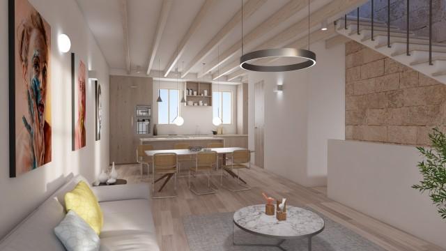 Fully renovated historic townhouse in Es Jonquet for sale, Palma de Mallorca