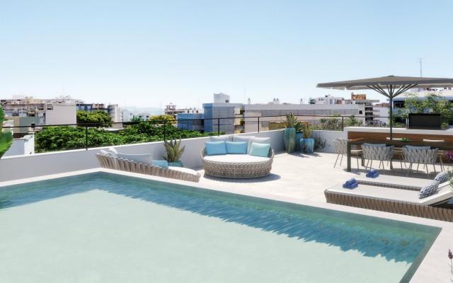 Luxus-Penthouse mit privatem Pool kaufen in Palma, Mallorca
