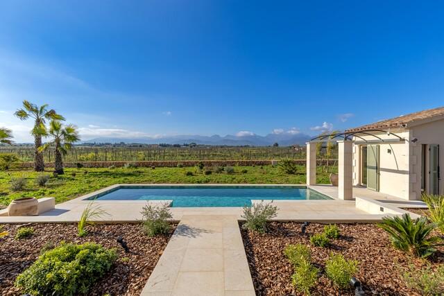 Newly built finca with vineyard for sale near Binissalem, Central Mallorca