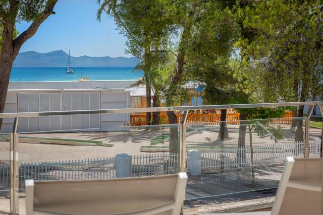 Sea view apartment for sale in popular Puerto Alcudia, north Mallorca