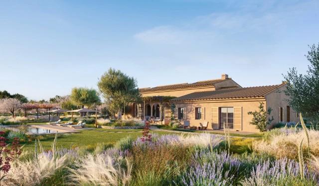 Modern luxury villa with panoramic views and spa for sale in Binissalem, central Mallorca