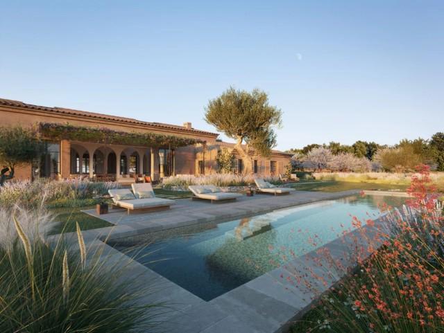 Modern luxury villa with panoramic views and spa for sale in Binissalem, central Mallorca